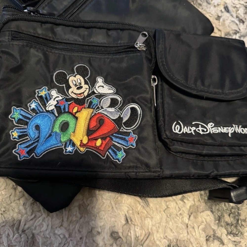 2 Disney World Black Mickey Mouse Bags(Fanny packs) - Picture 4 of 5